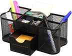 Deco Brothers Desk Organizers Pen Holder Office Caddy Storage, Black