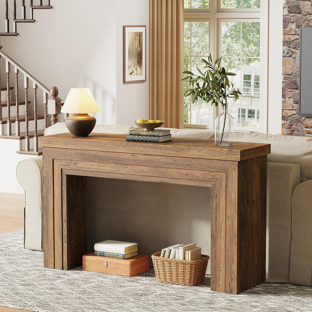 Huuger 54 Inch Entryway Table, Rectangular Console Table for Living Room | Fa...