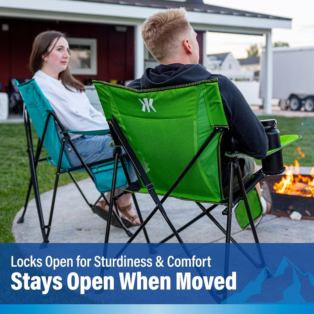 Kijaro Dual Lock Portable Camping Chairs - Enjoy the Outdoors with a Versatil...