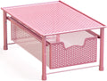 Simple Houseware Stackable Cabinet Basket Drawer Organizer, Pink