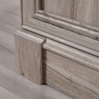 Sauder Palladia Library with Doors/Book Shelf, L: 29.37" x W: 13.9" x H: 71.85", Split Oak