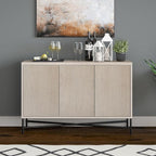 Henn&Hart 48" Wide Rectangular Buffet Table in Alder White