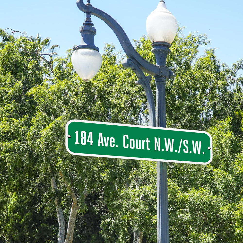 SmartSign Customize Your Own Green Street Sign | 6" x 24" 3M EG Ref...