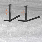 TRUSOON Double Kayak/Ladder Ceiling Storage Rack, Hi Port 2 Ladder Hanger Overhead Garage Kayak Ladder Rack, Holds 200 lbs, Adjustable Height Design, Black