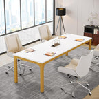 Tribesigns 6.5FT Conference Table, 78.7 Inche Rectangle Meeting Seminar Table, Large Business Tables for 6-8 People (Only Table)