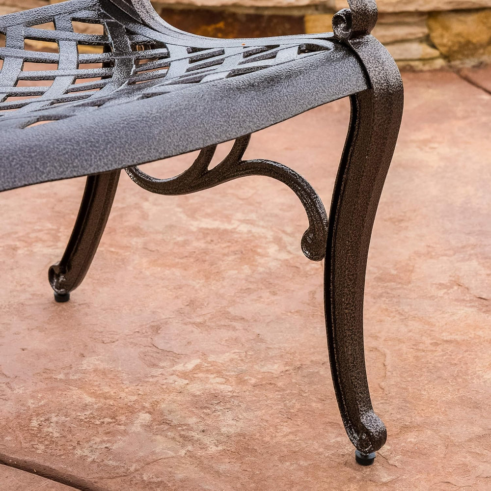 Christopher Knight Home Sarasota Outdoor Cast Aluminum Outdoor Chairs, 2-Pcs ...