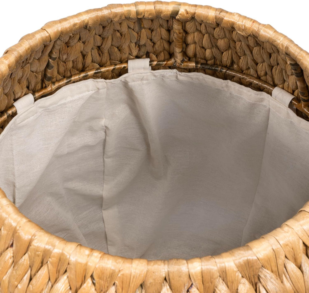 happimess SSL1000A Colt 17" Coastal Bohemian Handwoven Hyacinth Storage ...