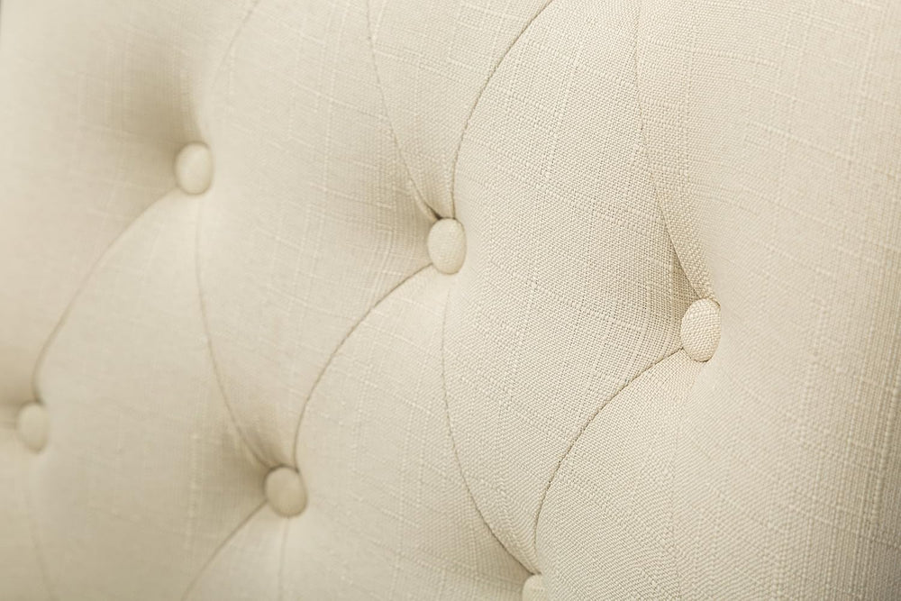 Roundhill Furniture Button Tufted Solid Wood Wingback Hostess Chairs with Nai...