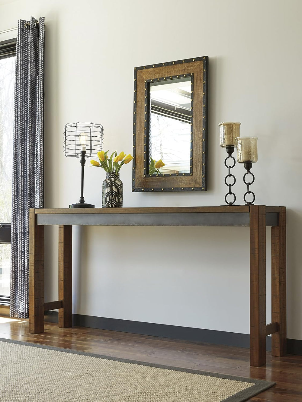 Signature Design by Ashley Counter Height Dining Table, 72-in Behind Couch