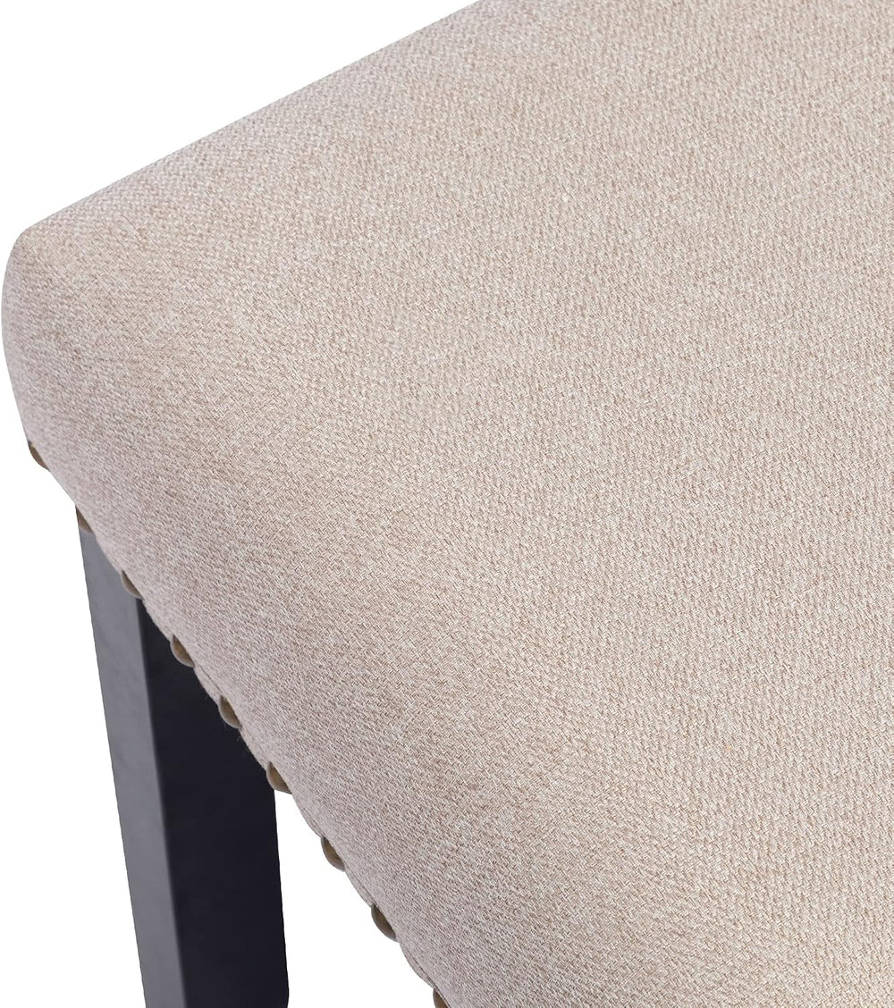 DUHOME Upholstered Entryway Bench, Fabric Bedroom Bench Ottoman Bench End of ...