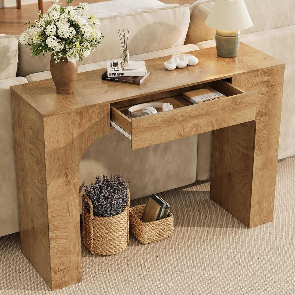 GarveeHome 47" Console Table with Storage Drawer,Sofa Table Behind Couch...