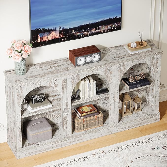 Tribesigns TV Media Consoles for Living Room, Farmhouse Entertainment Center ...