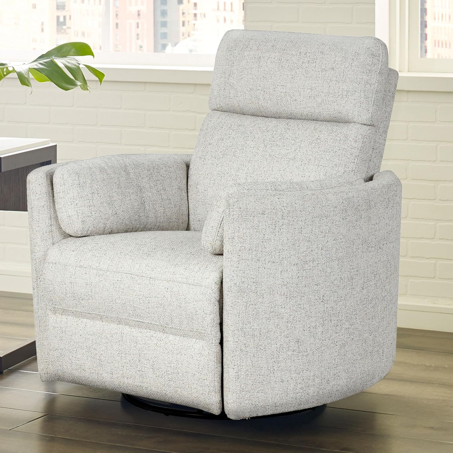 Parker Living Radius - Natural Beauty Quartz Power Swivel Glider Recliner for Adults with USB and Type-C Ports, Single Sofa Chair for Living Room