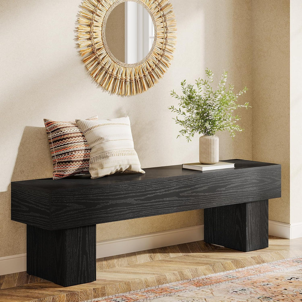 Tribesigns 63“ Extra Long Entryway Bench, Indoor End of Bed Bench for Bedroom...