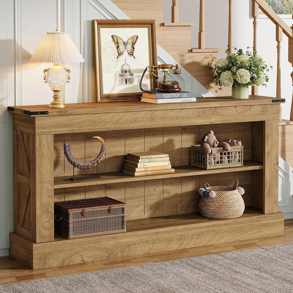 Tribesigns 63-Inch Long Console Table for Entryway, Narrow Long Entry Table w...