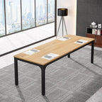 Tribesigns 6.5FT Conference Table, 78.7 Inche Rectangle Meeting Seminar Table, Large Business Tables for 6-8 People (Only Table)