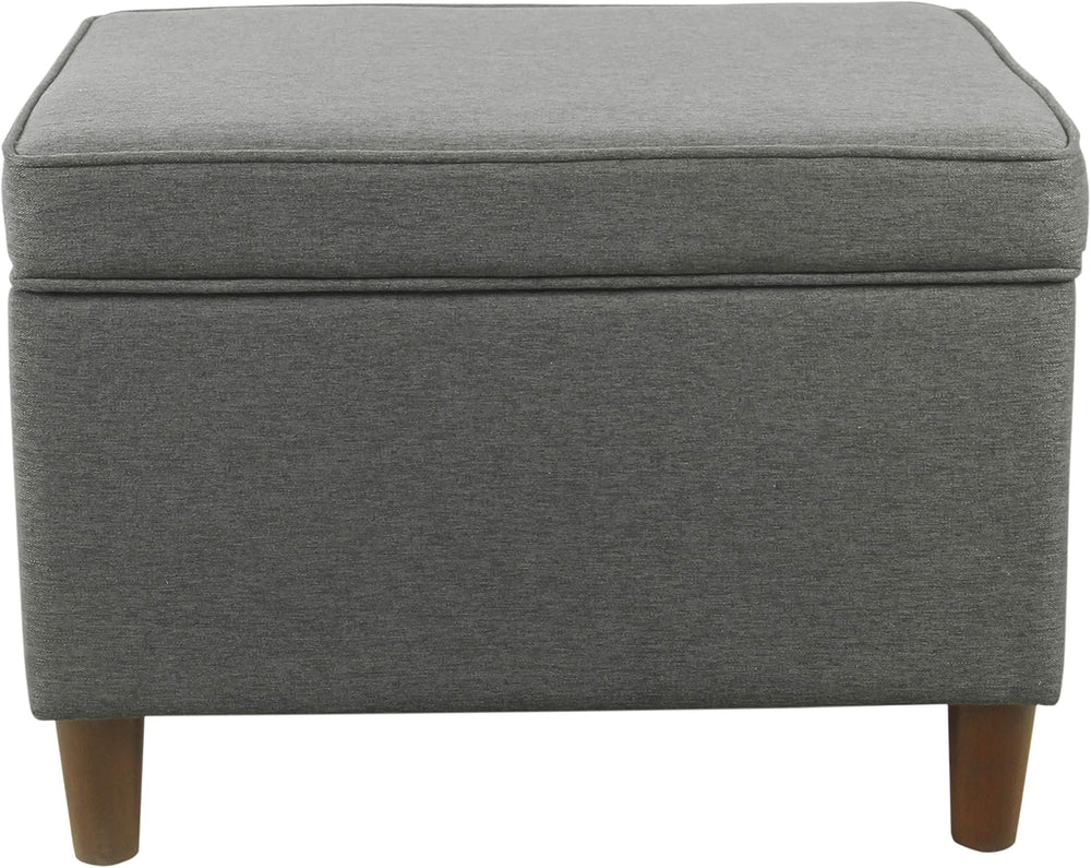 HomePop 24" Storage Ottoman - Gray
