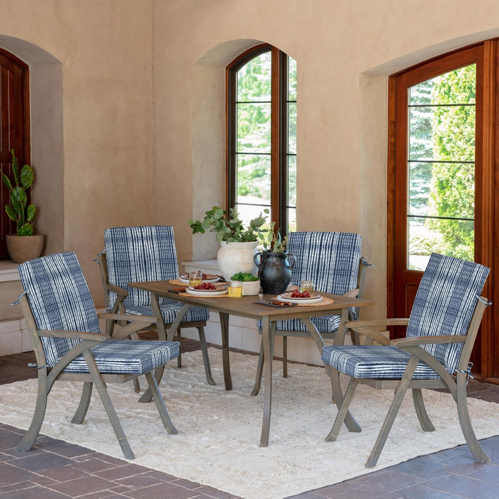 ARDEN Outdoor Dining Chair Cushion, 20 in x 20 in, Weather-Proof, Rain-Proof,...