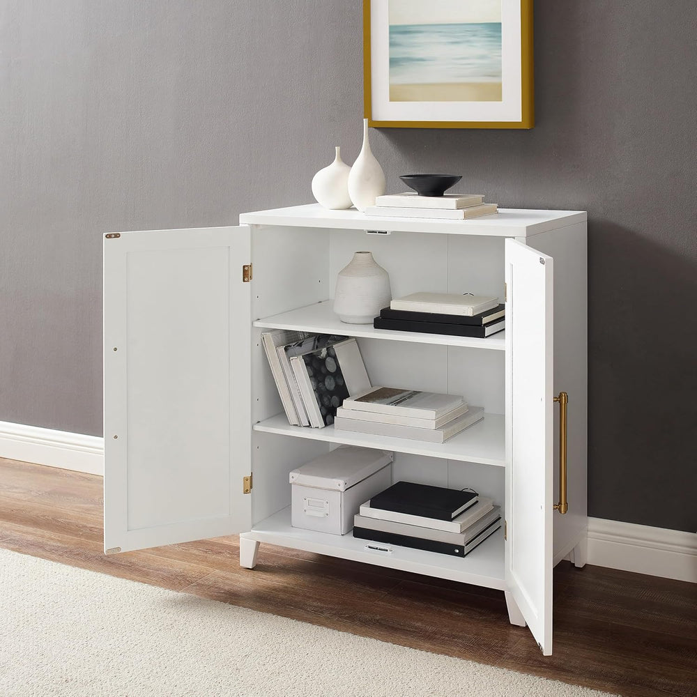 Crosley Furniture Roarke Stackable Kitchen Pantry Storage Cabinet with Doors ...