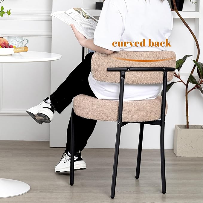 DYHOME Kitchen Chairs Mid-Century Modern Dining Chairs Set of 2, Kitchen Dini...