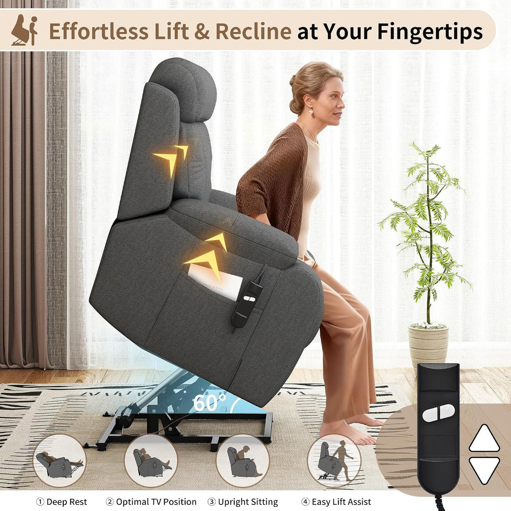 Power Lift Recliner Chair for Elderly with Remote Control - Heavy Duty 330 lb...