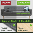 BEN'SHOME® Deep Couch Cushion Support for fix Sagging Seats - Heavy Duty Solid .5" Wood Sofa Support Board | Adjustable 68"-81" x 23" Under Cushion Insert | Non-Slip Furniture Saver | 400 LB Capacity