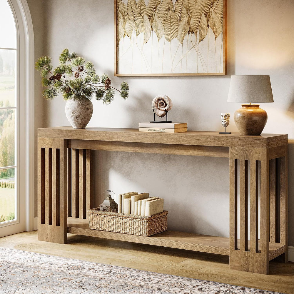 Tribesigns 70.9-Inch Extra Long Entryway Table, Farmhouse Sofa Console Table ...