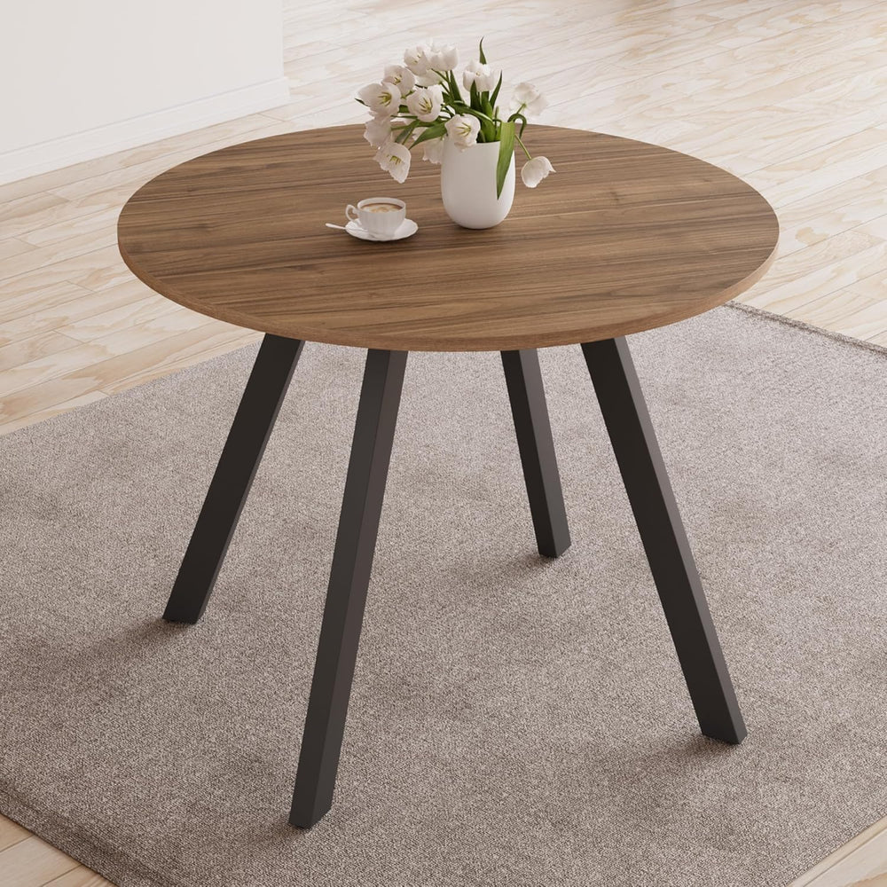 Zerifevni 34.6'' Round Dining Table Mid Century Modern Small Round Co...