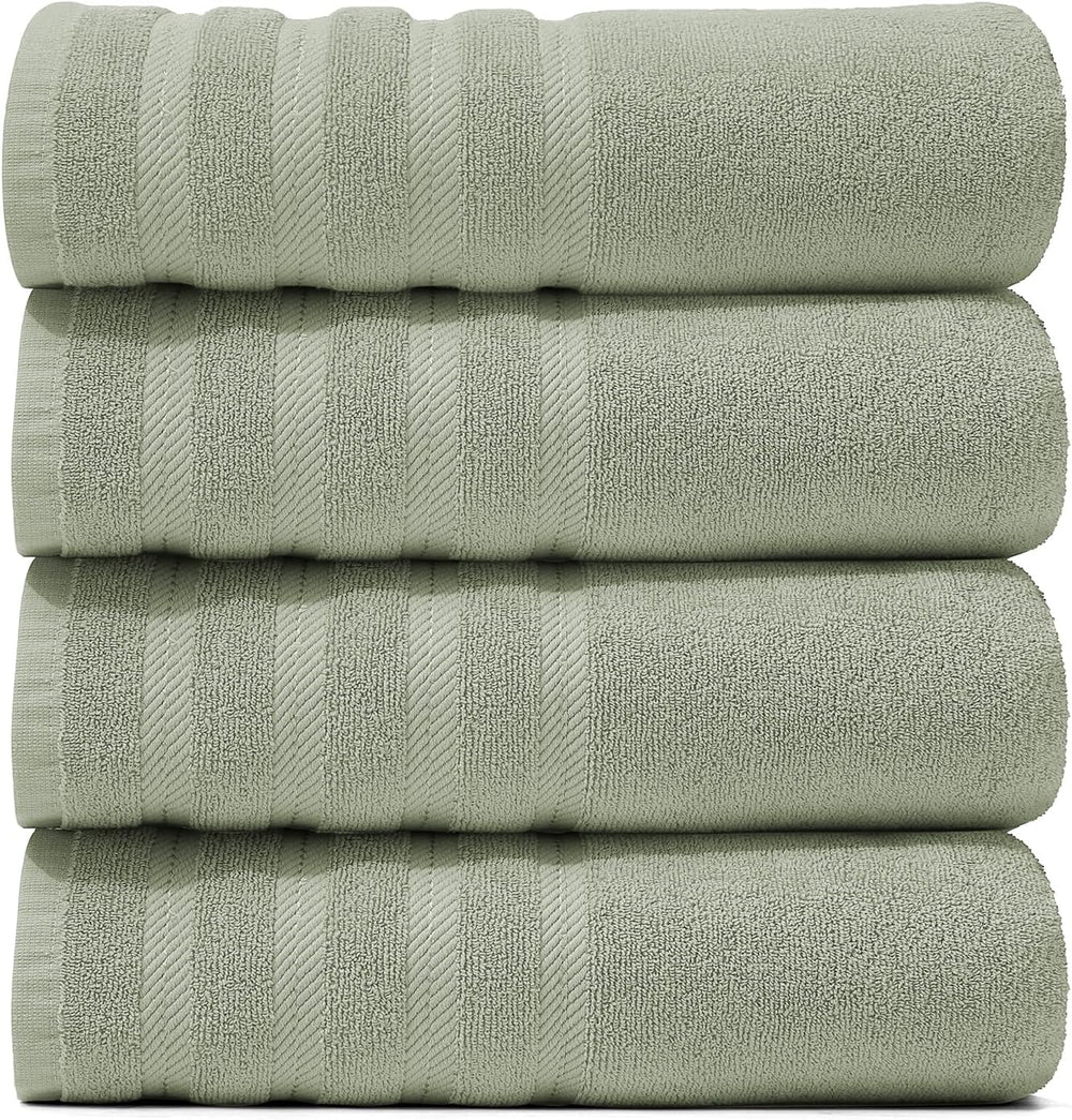 Hearth & Harbor Bath Towels for Bathroom - 100% Ring Spun Cotton Luxury B...