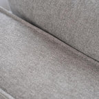 Acanva Luxury Modular Sectional Couch with Moveable Ottoman and Chaise, Modern Minimalist Style Sofa for Living Room, Apartments, U-Shape, Chenille Grey