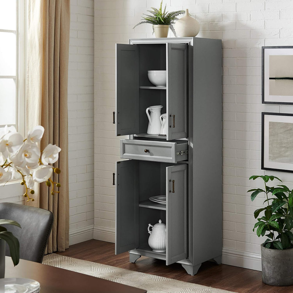 Crosley Furniture Tara Pantry Storage Cabinet with Shelves, Kitchen, Dining, ...