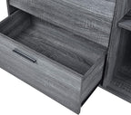 Merax Sideboard Buffet Accent Storage Cabinet with Two Drawers for Living Room, Entryway, Kitchen or Hallway, Grey
