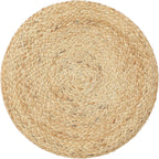 · REDEARTH · Jute Braided Pouf Ottoman - Cylinder Pouffe Foot Stool - Teal | Jute, 14.5"x14.5"x16"; Braided Accent Sitting, Doubles as Foot Rest; Great for Living Room, Patio, Outdoor, Bedroom