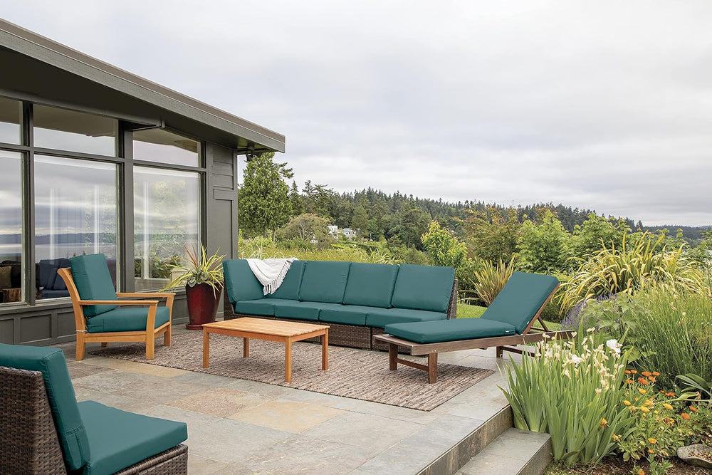 Classic Accessories Ravenna Water-Resistant 21 x 20 x 4 Inch Patio Back Cushi...