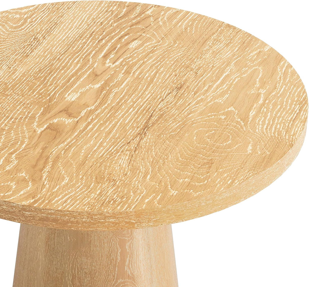 Furniture of America Lestara Modern Solid Wood 2-Piece Brown 29-inch Round En...