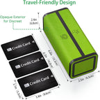 Weekly Pill Organizer 2 Times a Day, 7-Day Large Travel Pill Box 7 Day, Am Pm Twice Daily Pill Case with Removable Compartments, Weekly Vitamin Container for Medicine Supplement (Green)