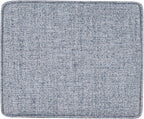 HomePop 22" Medium Tufted Storage Ottoman - Blue Gray Woven Fabric