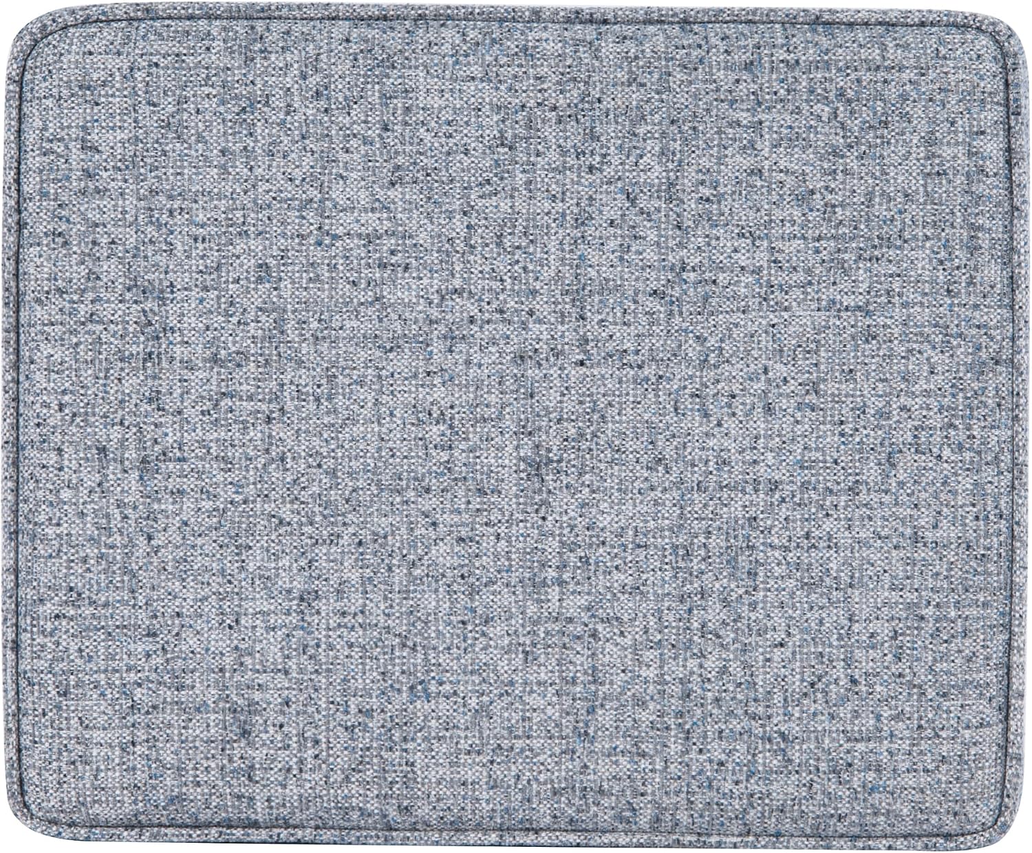 HomePop 22" Medium Tufted Storage Ottoman - Blue Gray Woven Fabric