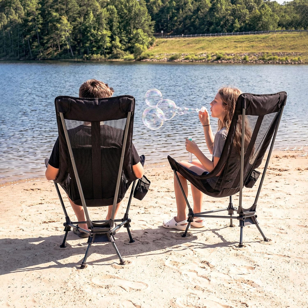 Hammock Camping Chair, Lightweight Folding Beach Lounge Chair with Adjustable...
