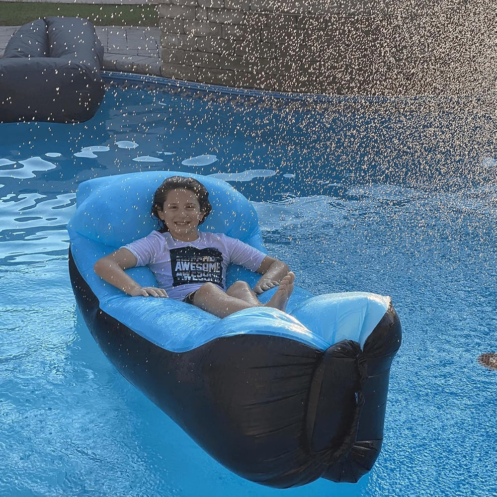 Inflatable Lounger Air Sofa Hammock, Inflatable Couch for Camping, Perfect fo...