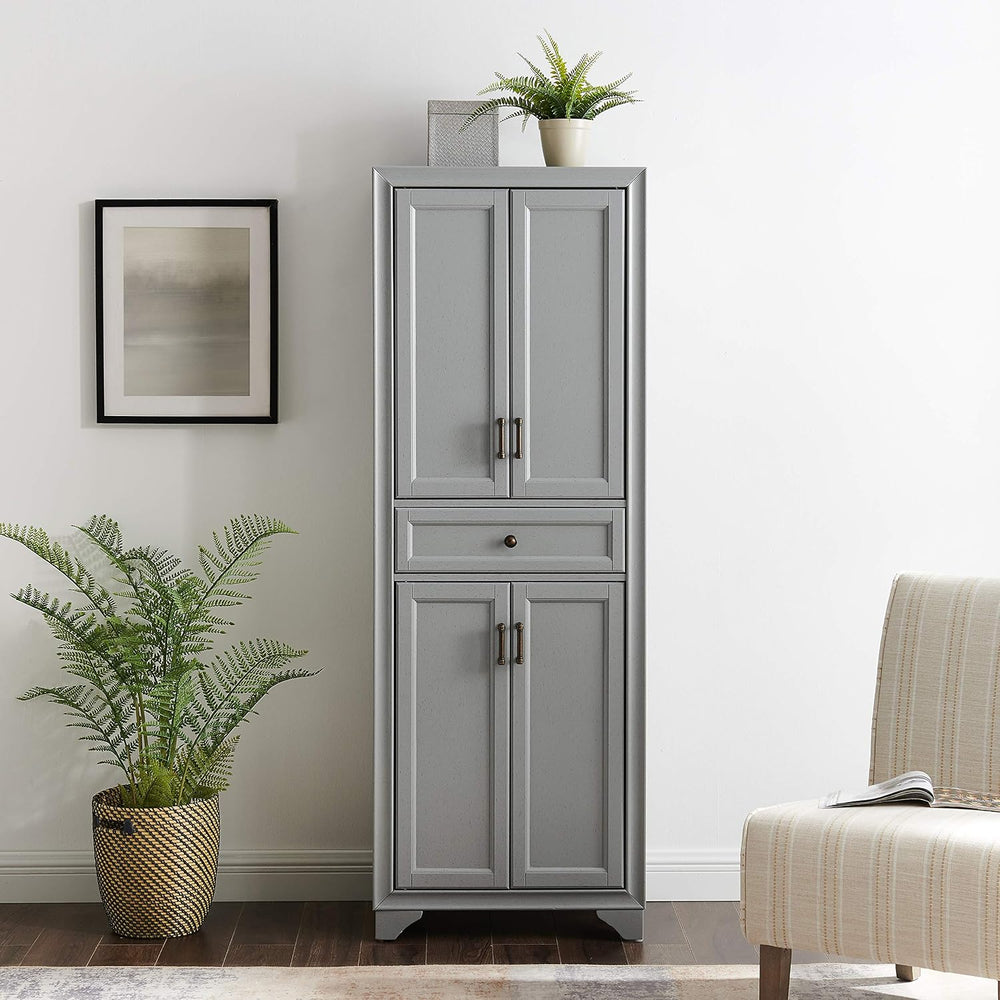 Crosley Furniture Tara Pantry Storage Cabinet with Shelves, Kitchen, Dining, ...
