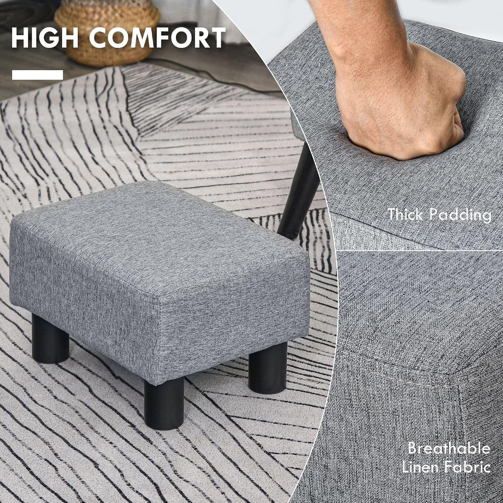 Designer Style Rectangular Footrest Ottoman