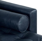 POLY & BARK Napa Furniture, Right Facing Sectional Sofa, Midnight Blue