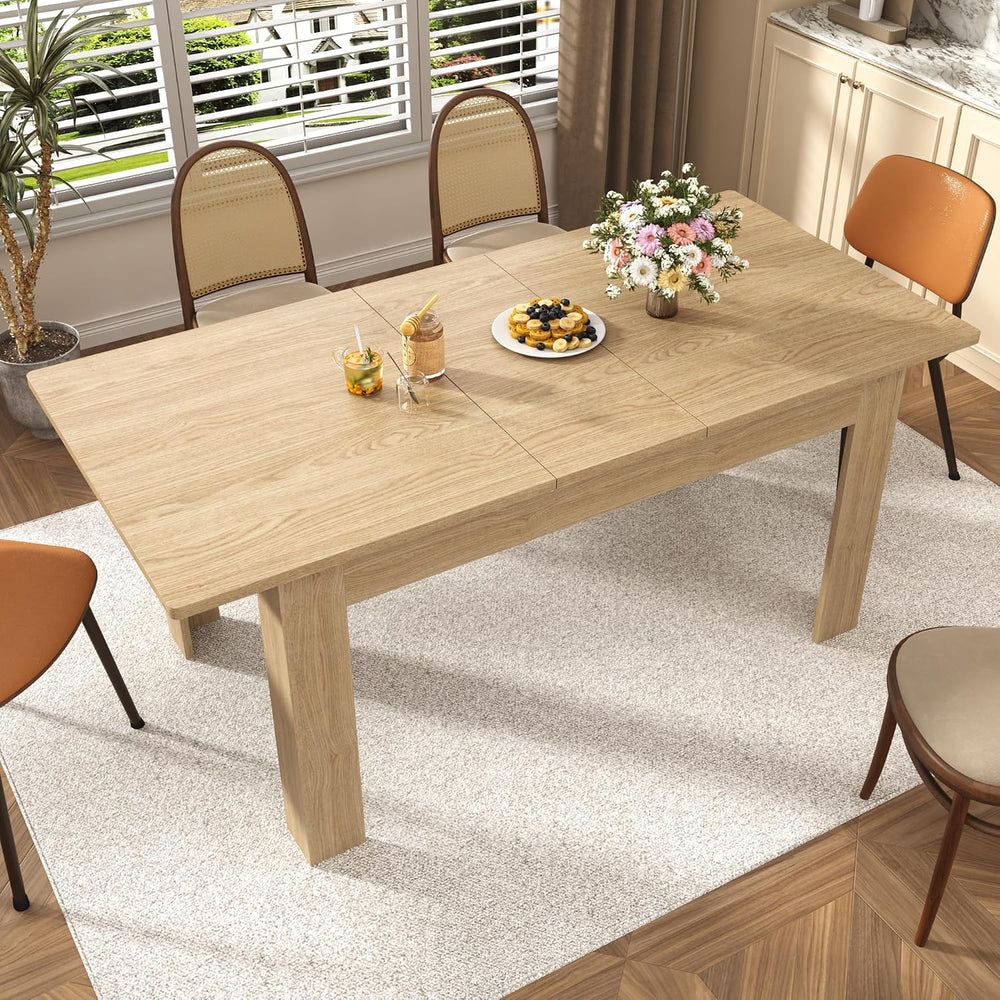 jiteentarou Extendable Dining Table for 6-10 People from 59in to 86in, 86inch...