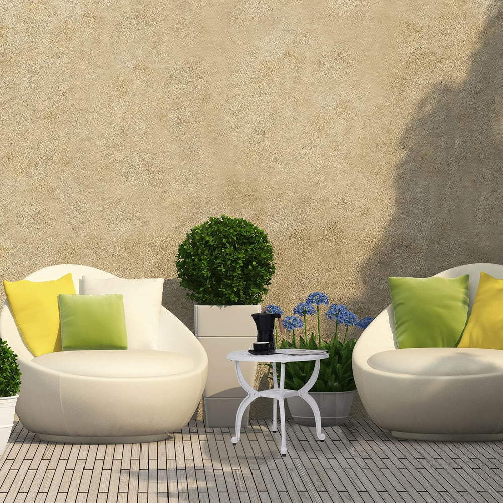 YKSY&YKSY Jardin DE Centennial Cast Aluminum Outdoor Side Table,Anti-Rust...