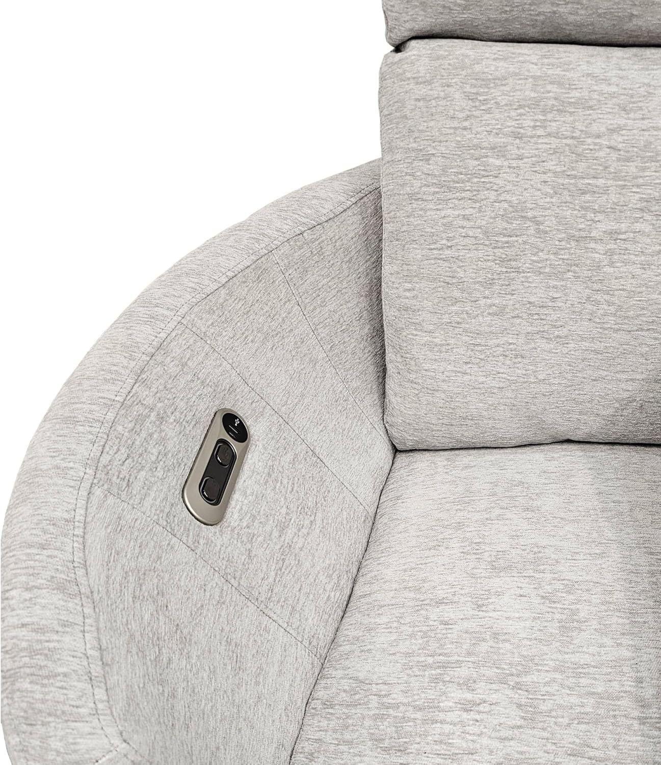 Parker Living Radius - Natural Beauty Quartz Power Swivel Glider Recliner for Adults with USB and Type-C Ports, Single Sofa Chair for Living Room