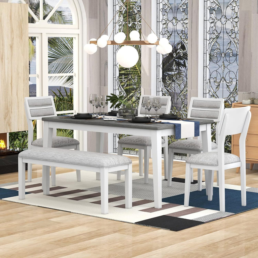 Harper & Bright Designs Classic and Traditional Style 6 - Piece Dining Se...