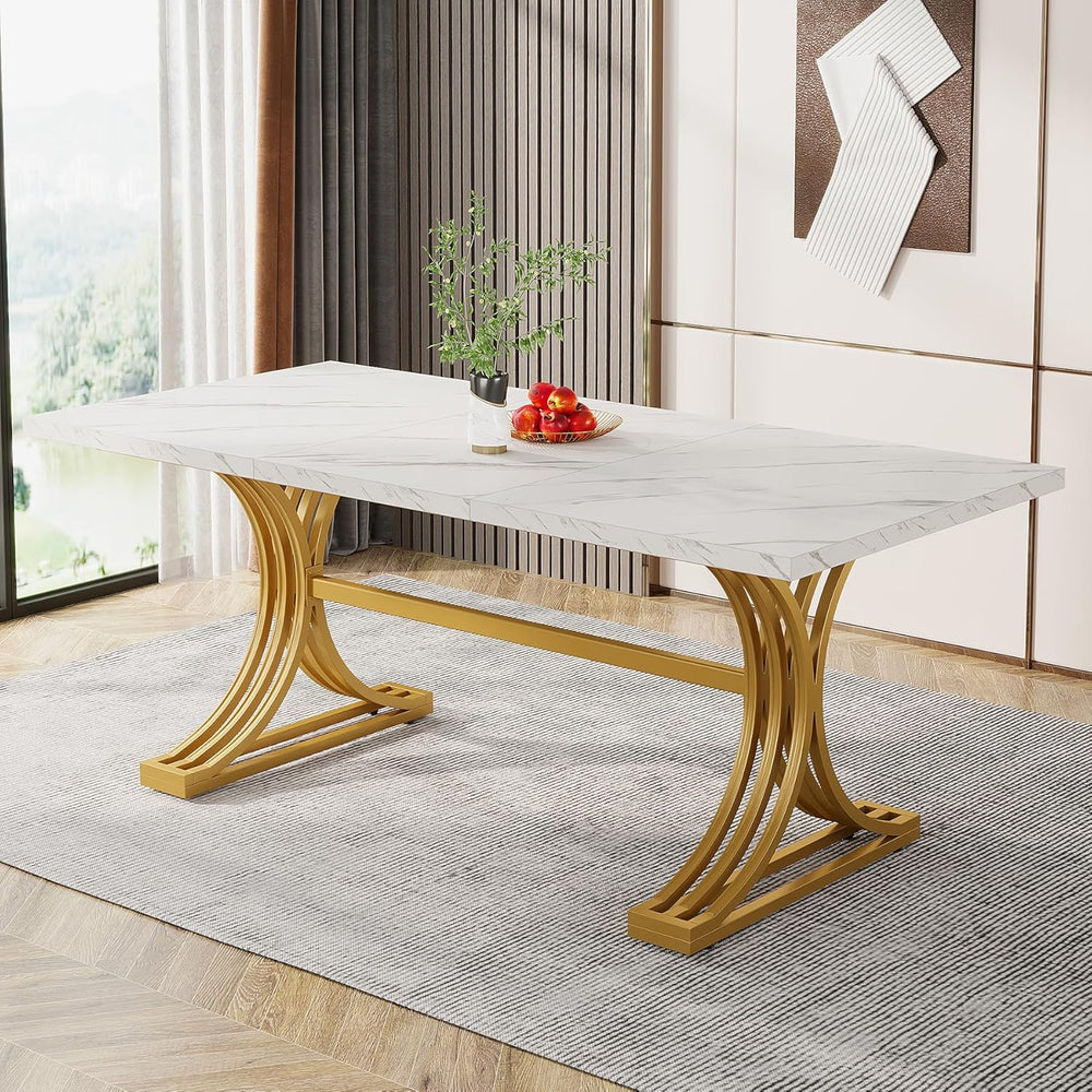 Tribesigns 63-Inch Rectangular Dining Table for 4 to 6, Modern Kitchen Tables...