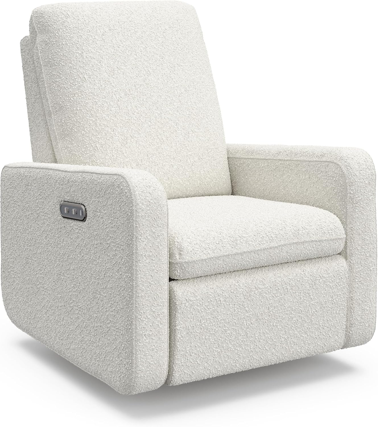 Graco Teddi Nursery Power Recliner Swivel Glider, Ivory Boucle | Electronic Power Recline, OEKO-TEX 100 Certified, USB-A & USB-C Charger, Premium Cushioning & Comfort, Glider Rocking Chair