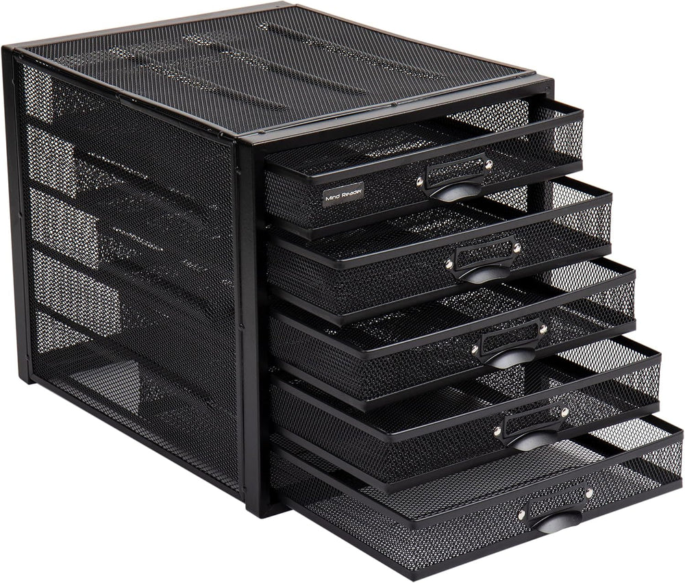 Mind Reader File Storage Drawers, Desk Organizer, Multi-Purpose, Crafts, Offi...